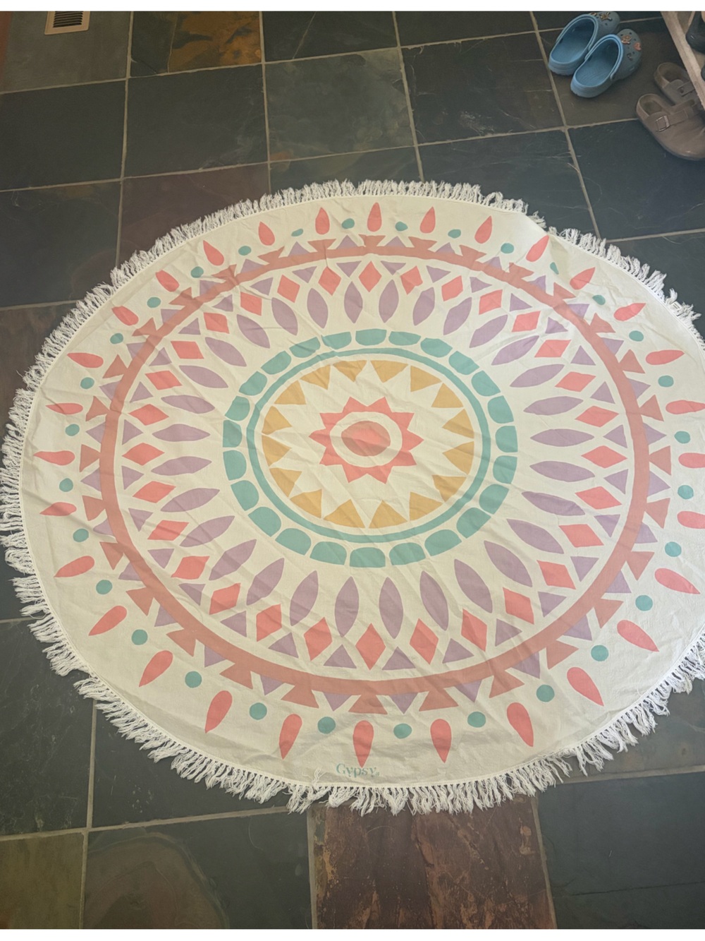 GYPSY 05 Warm Geometrical The Boho Beach Roundie
